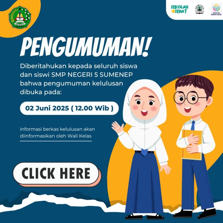 Pengumuman Kelulusan IX SMPN 5 Sumenep Th. 2025